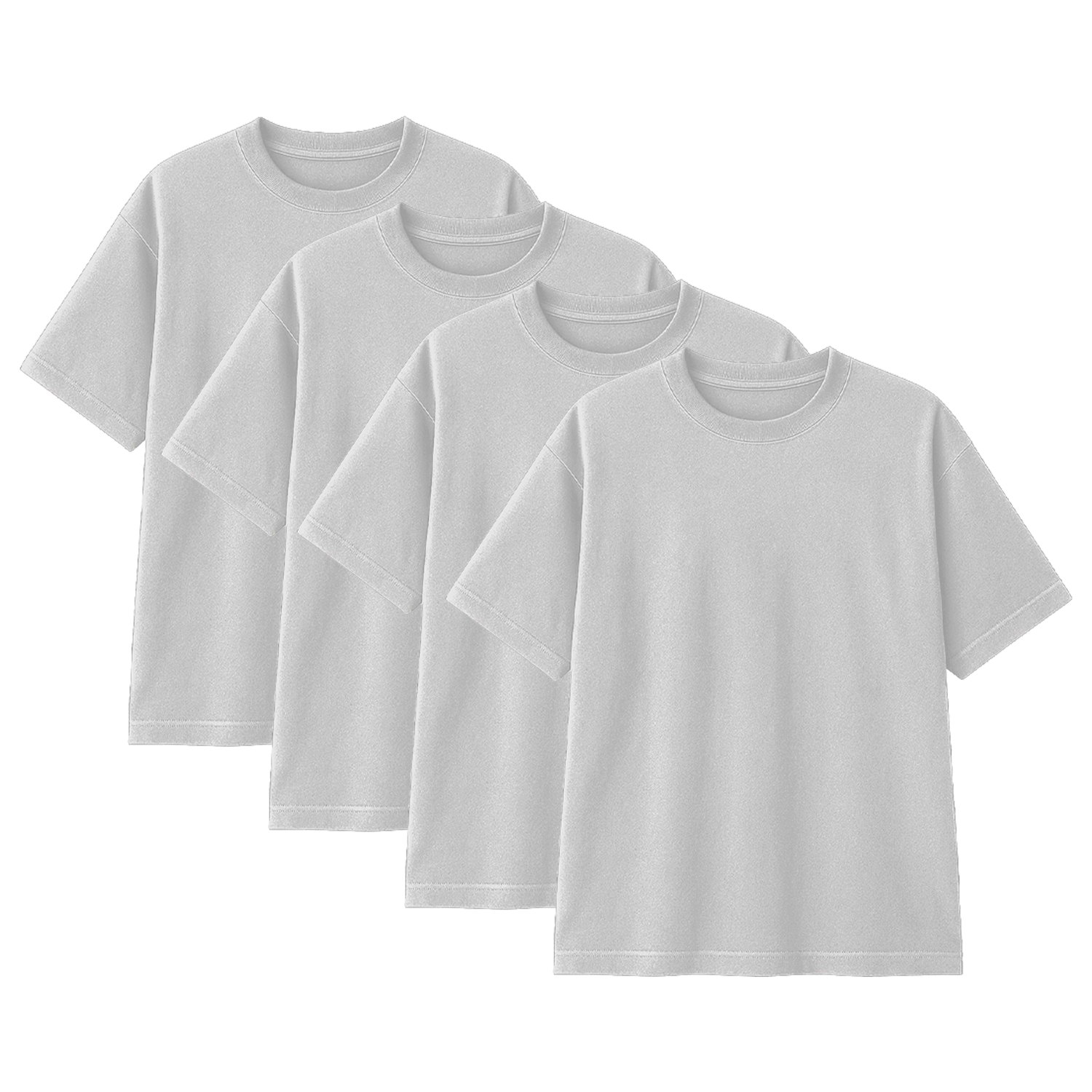 Pack 10 Polos Oversize Color Melange 100% Algodon