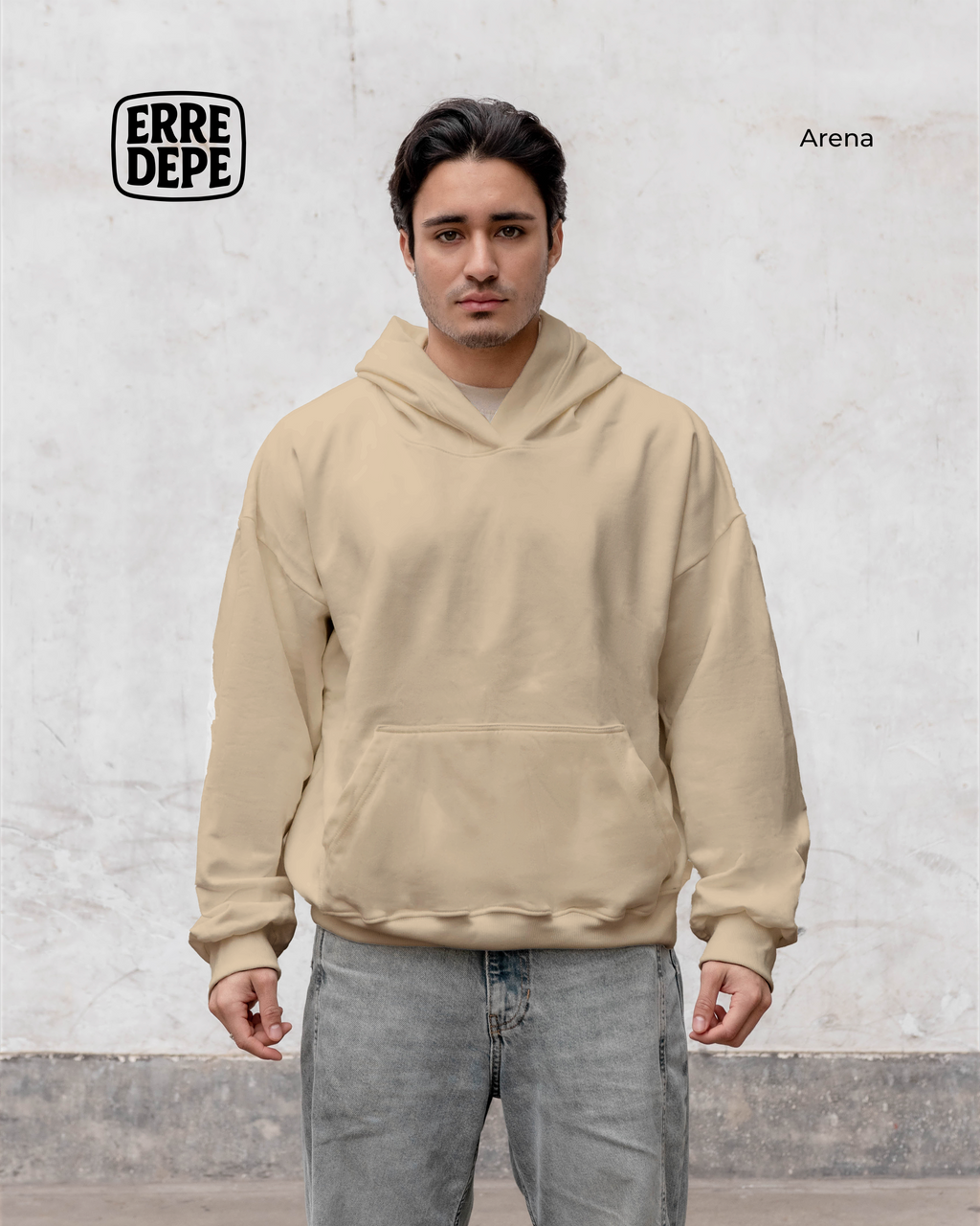 Pack x2 Polera Sudadera Hoodie Color Arena Unisex 100% Algodon