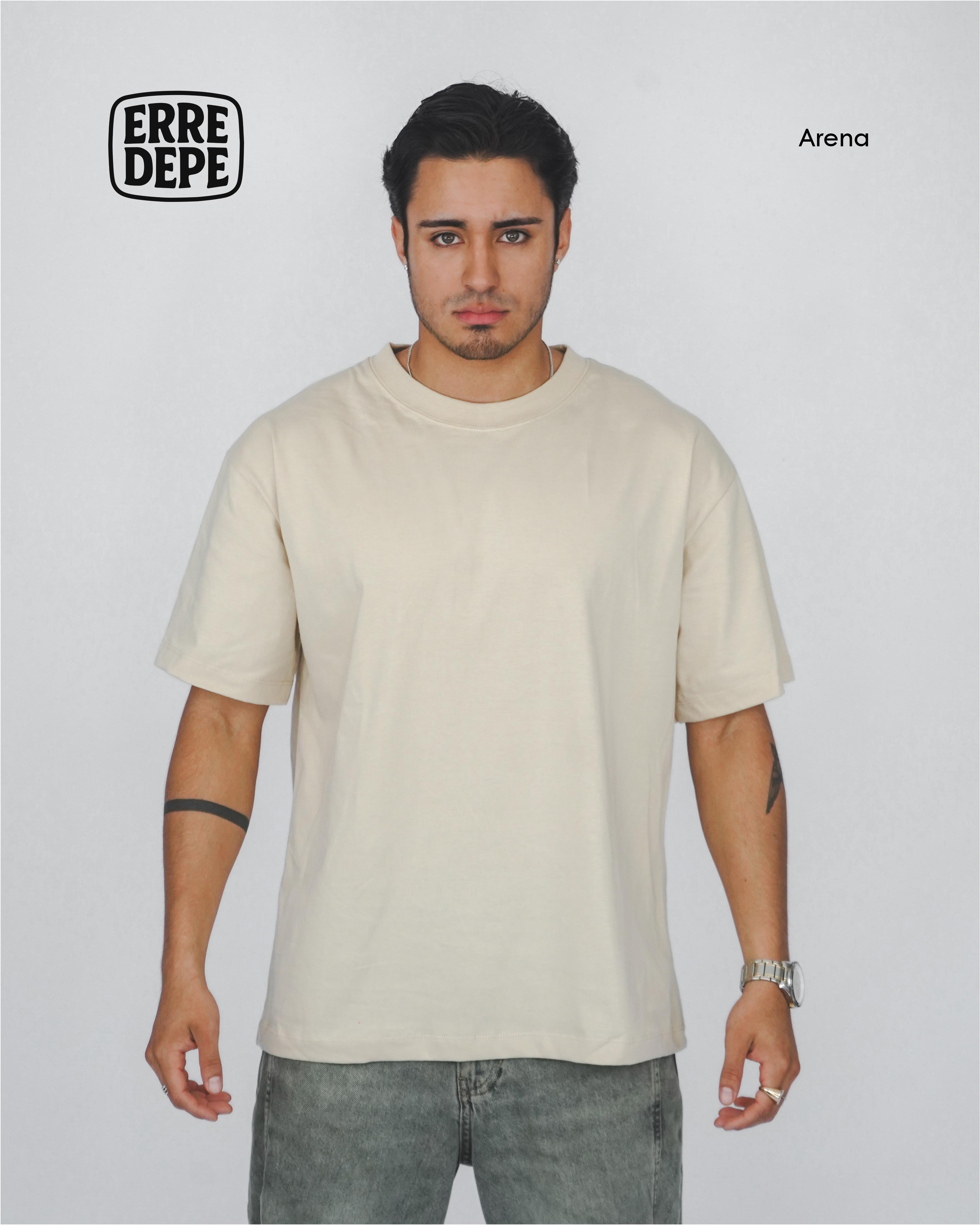 Pack 10 Polos Oversize Color Arena 100% Algodon