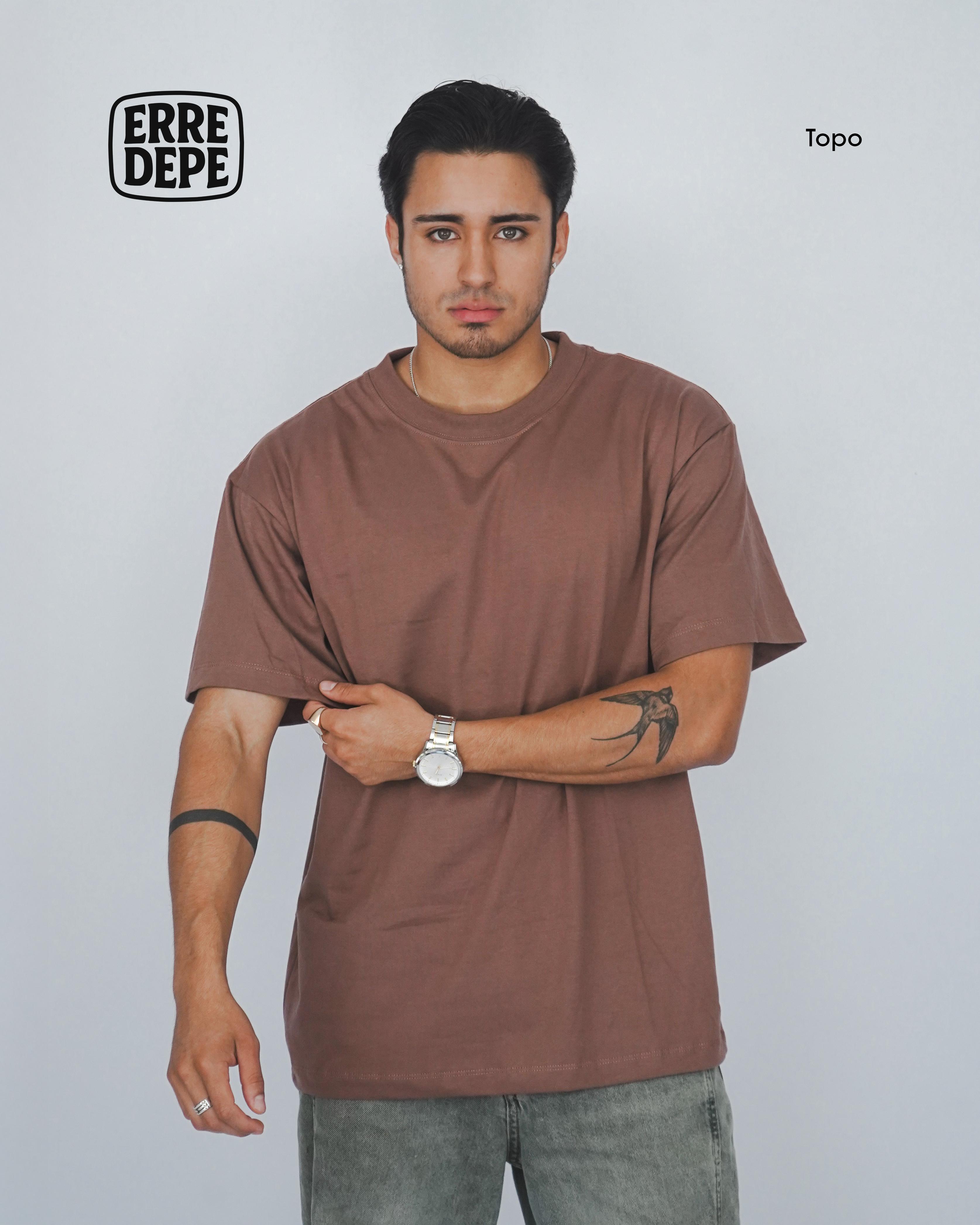 Pack 10 Polos Oversize Color Topo 100% Algodon