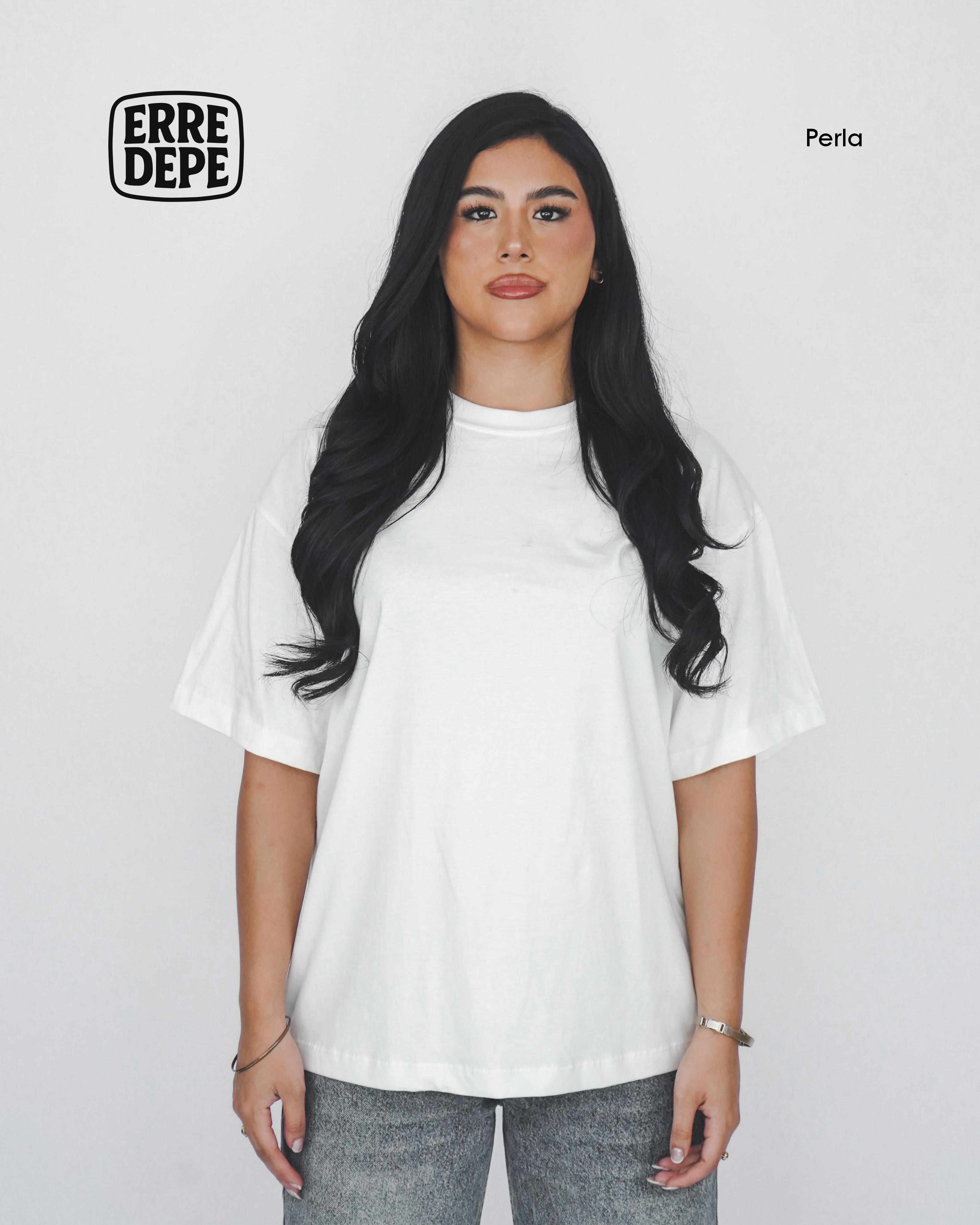 Pack 10 Polos Oversize Color Perla 100% Algodon