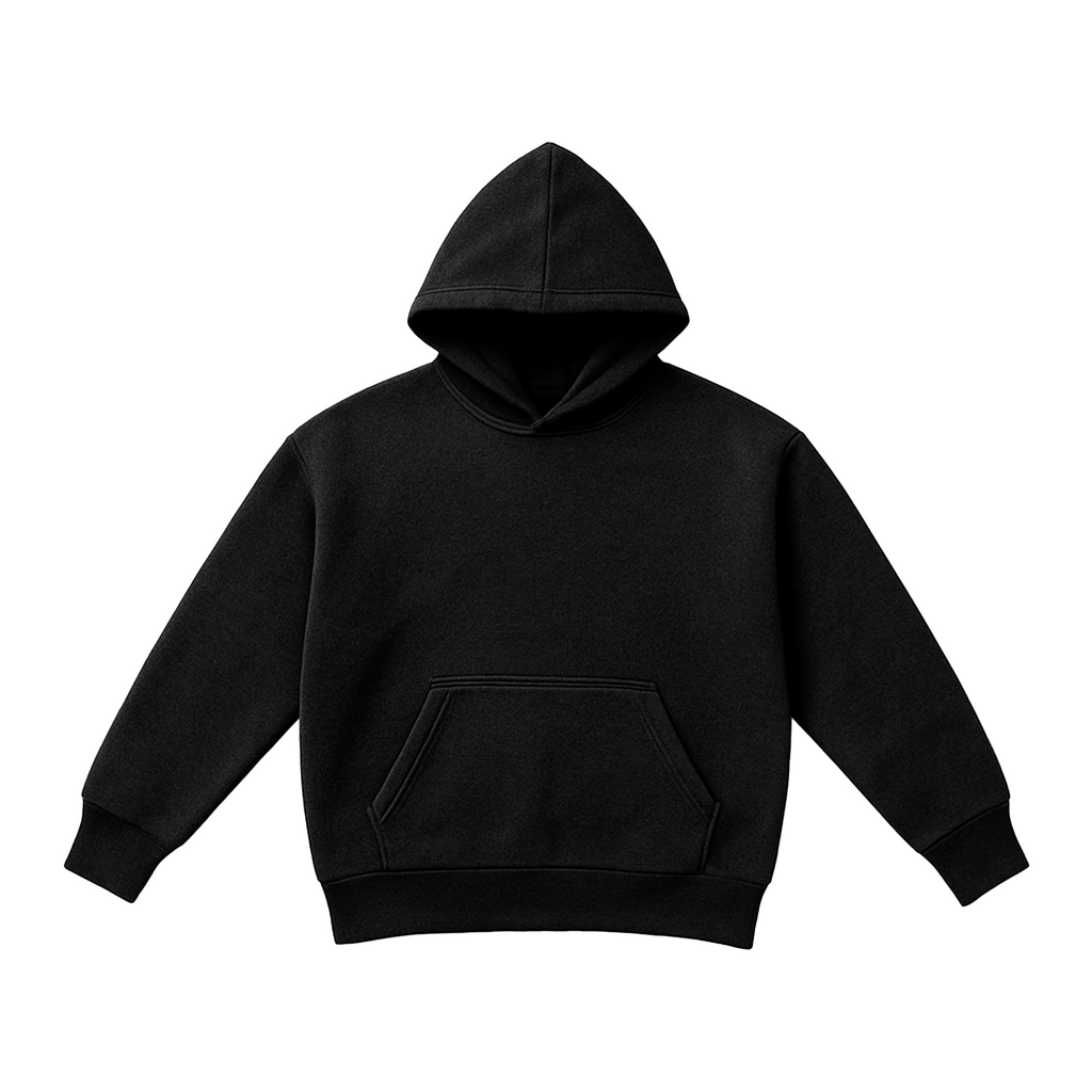 Pack x2 Polos Oversize Blanco 100% Algodón + x1 Polera Sudadera Hoodie Unisex 100% Algodon