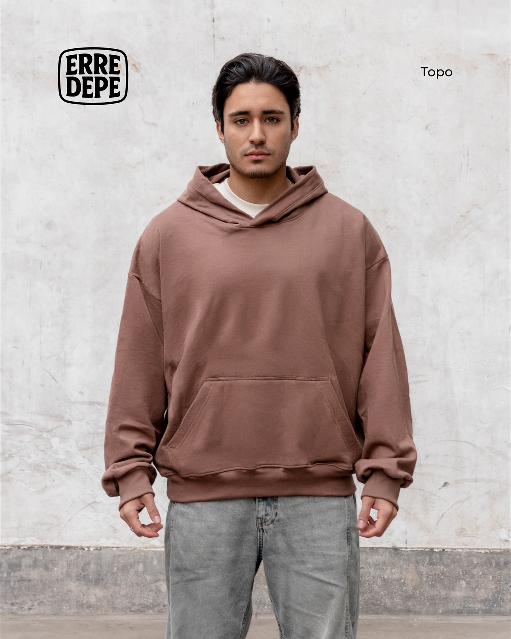 Pack x2 Polera Sudadera Hoodie Color Topo Unisex 100% Algodon